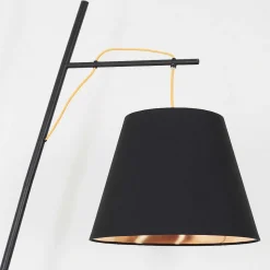 Lampadaire Saillon Noir, 1 Lumiere