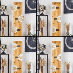 Lampadaire Santorum Argent Oxyde, Ecru, 5 Lumieres