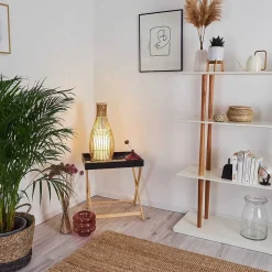 Lampadaire Saranda Brun, 1 Lumiere