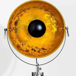 Lampadaire Saturn Chrome, Noir, 1 Lumiere