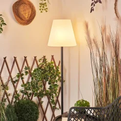 Lampadaire Solaire D'Exterieur Fisao Led Noir, 41 Lumieres, Telecommandes