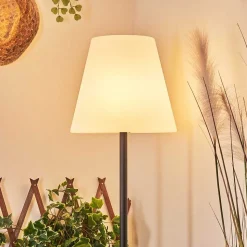 Lampadaire Solaire D'Exterieur Fisao Led Noir, 41 Lumieres, Telecommandes