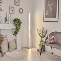 Lampadaire Soyo Led Nickel Mat, 1 Lumiere