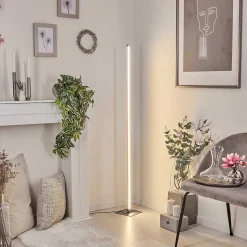 Lampadaire Soyo Led Nickel Mat, 1 Lumiere