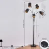 Lampadaire Tallaboa Noir, 5 Lumieres
