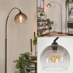 Lampadaire Tapitapa Noir, 1 Lumiere