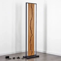 Lampadaire Terre Led Ecru, Noir, Blanc, 1 Lumiere