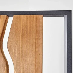 Lampadaire Terre Led Ecru, Noir, Blanc, 1 Lumiere