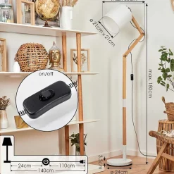 Lampadaire Tukchor Ecru, 1 Lumiere