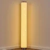 Lampadaire Tumba Led Blanc, 1 Lumiere, Telecommandes, Changeur De Couleurs
