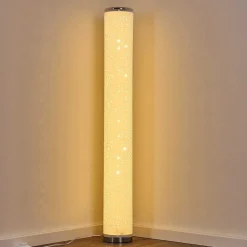 Lampadaire Tumba Led Blanc, 1 Lumiere, Telecommandes, Changeur De Couleurs