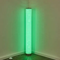 Lampadaire Tumba Led Blanc, 1 Lumiere, Telecommandes, Changeur De Couleurs