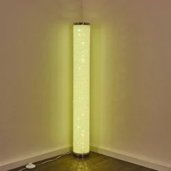 Lampadaire Tumba Led Blanc, 1 Lumiere, Telecommandes, Changeur De Couleurs