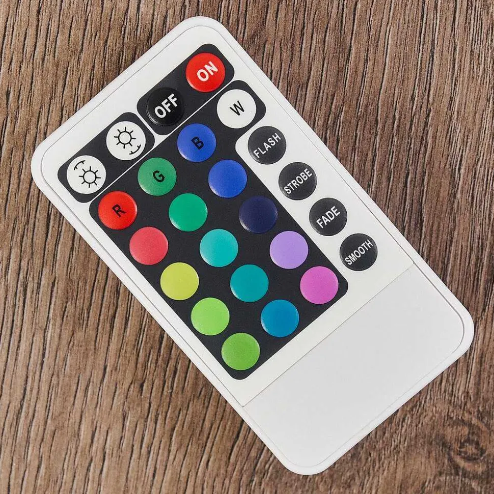 Lampadaire Tumba Led Blanc, 1 Lumiere, Telecommandes, Changeur De Couleurs