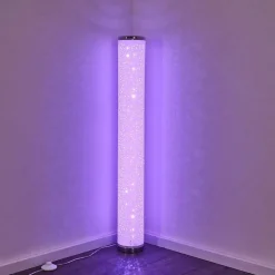 Lampadaire Tumba Led Blanc, 1 Lumiere, Telecommandes, Changeur De Couleurs