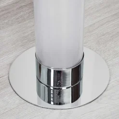 Lampadaire Tumurora Led Chrome, 1 Lumiere, Telecommandes