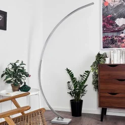 Lampadaire Uttorp Led Argente, 1 Lumiere