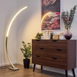 Lampadaire Uttorp Led Argente, 1 Lumiere