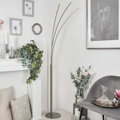 Lampadaire Uttorp Led Nickel Mat, 3 Lumieres