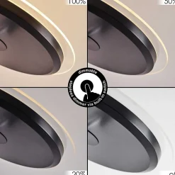 Lampadaire Wonsbek Led Noir, 2 Lumieres