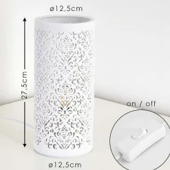 Lampe A Poser Aberjona Blanc, 1 Lumiere