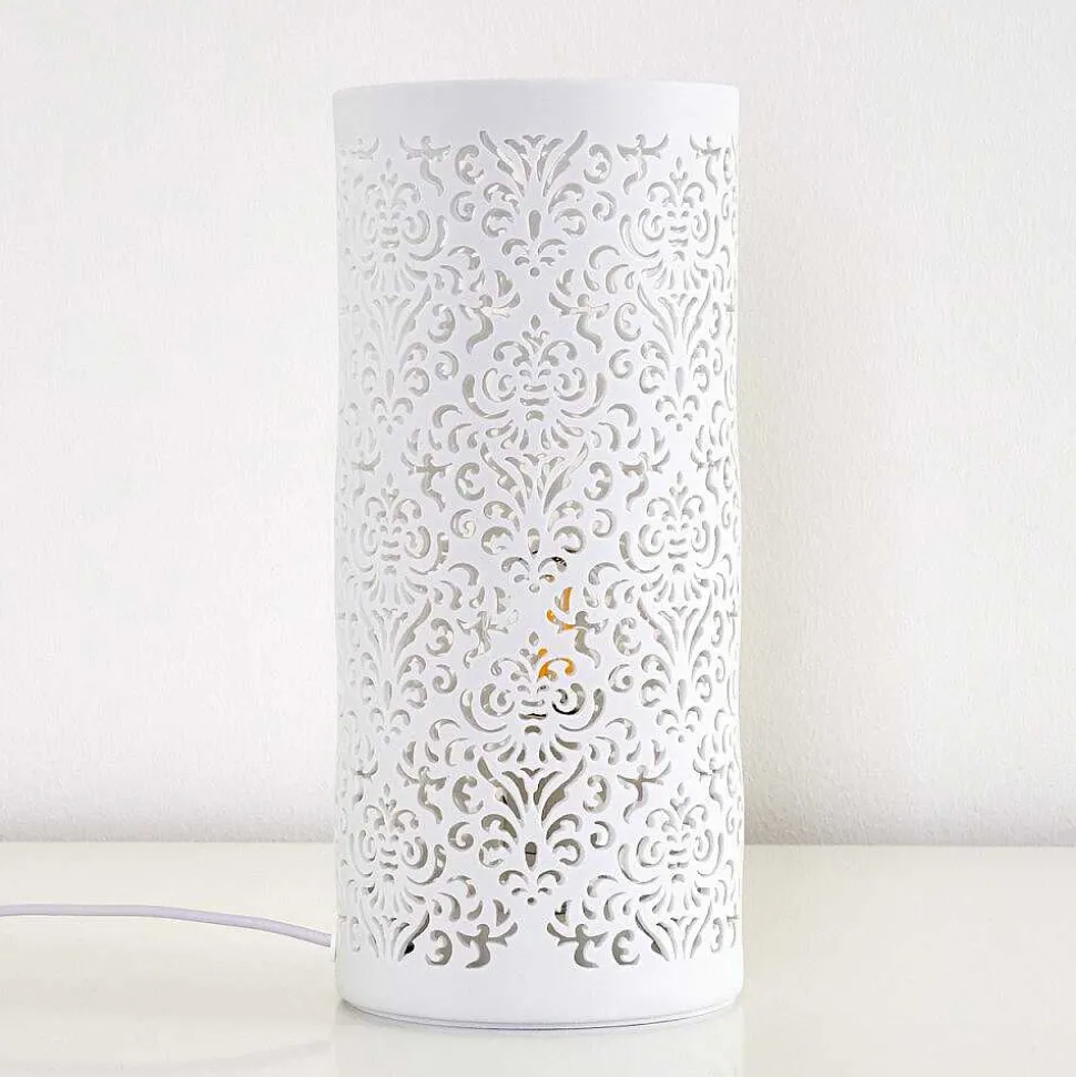 Lampe A Poser Aberjona Blanc, 1 Lumiere