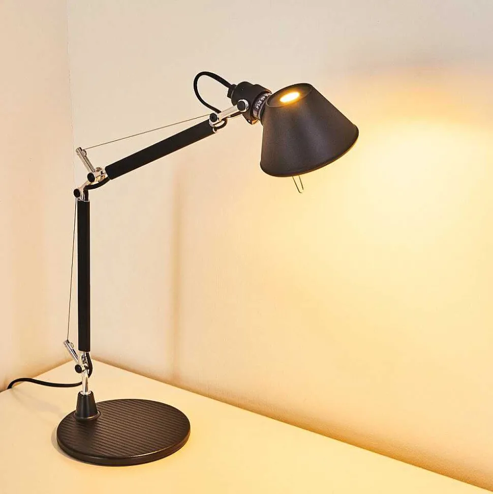 Lampe A Poser Artemide Tolomeo Micro Noir, 1 Lumiere