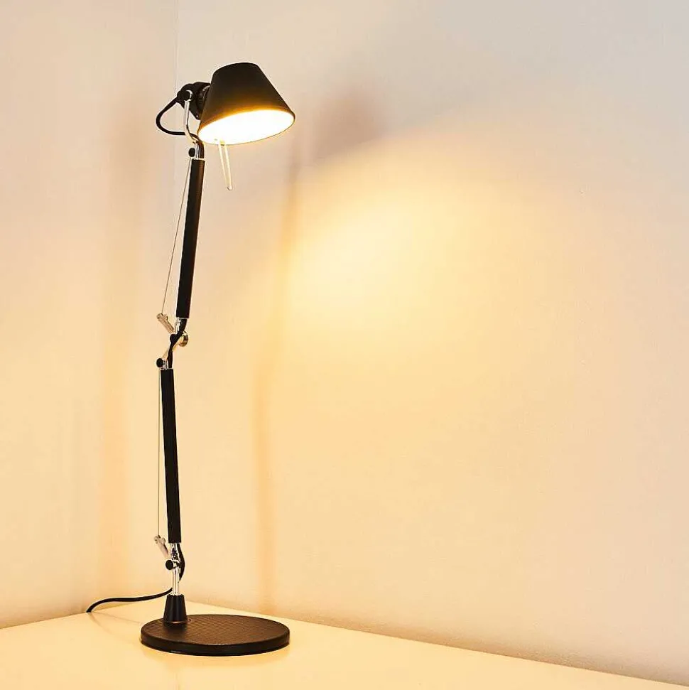 Lampe A Poser Artemide Tolomeo Micro Noir, 1 Lumiere