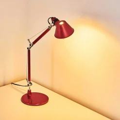 Lampe A Poser Artemide Tolomeo Micro Rouge, 1 Lumiere