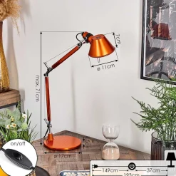 Lampe A Poser Artemide Tolomeo Micro Orange, 1 Lumiere
