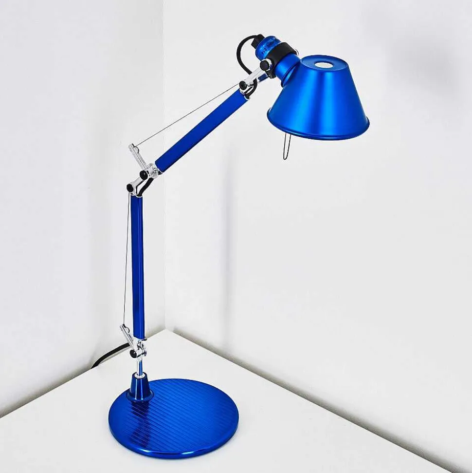 Lampe A Poser Artemide Tolomeo Micro Bleu, 1 Lumiere