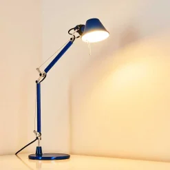Lampe A Poser Artemide Tolomeo Micro Bleu, 1 Lumiere