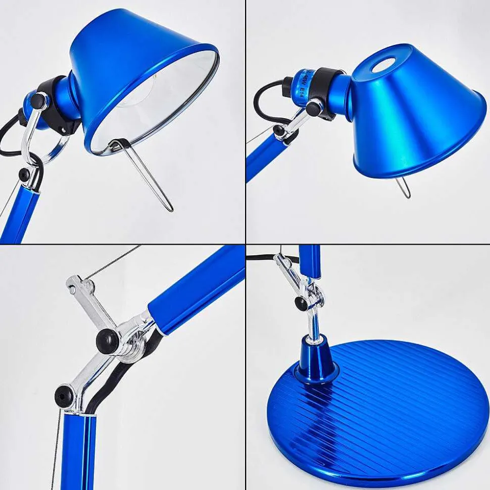 Lampe A Poser Artemide Tolomeo Micro Bleu, 1 Lumiere