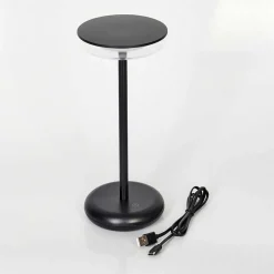 Lampe A Poser Baigorrita Led Noir, 1 Lumiere