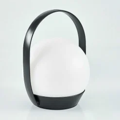 Lampe A Poser Fair Led Noir, 1 Lumiere, Changeur De Couleurs