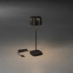 Lampe A Poser Konstsmide Nice Led Noir, 5 Lumieres