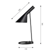 Lampe A Poser Louis Poulsen Aj Noir, 1 Lumiere