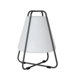 Lampe A Poser Lucide Pyramid Led Anthracite, 1 Lumiere
