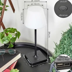 Lampe A Poser Mayordomo Led Noir, 1 Lumiere