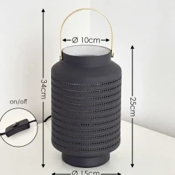 Lampe A Poser Nakajima Noir, Blanc, 1 Lumiere