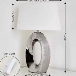 Lampe A Poser Rovio Argente, 1 Lumiere