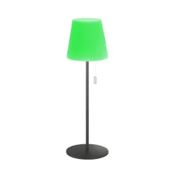 Lampe A Poser Schoner Wohnen-Kollektion Talent Led Anthracite, 1 Lumiere, Telecommandes, Changeur De Couleurs