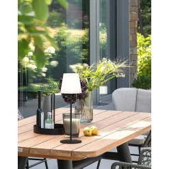 Lampe A Poser Schoner Wohnen-Kollektion Talent Led Anthracite, 1 Lumiere, Telecommandes, Changeur De Couleurs