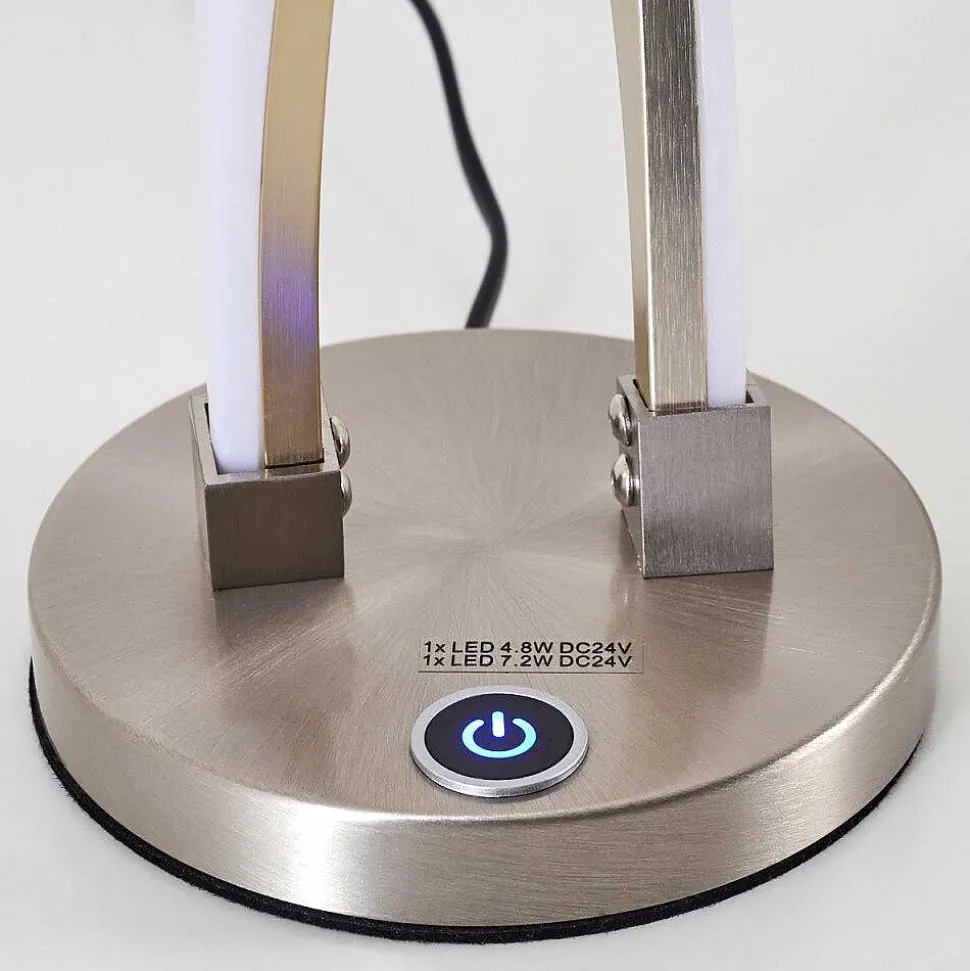 Lampe A Poser Tervo Led Nickel Mat, 2 Lumieres