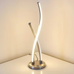 Lampe A Poser Tervo Led Nickel Mat, 2 Lumieres