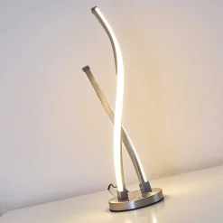 Lampe A Poser Tervo Led Nickel Mat, 2 Lumieres