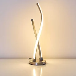 Lampe A Poser Tervo Led Nickel Mat, 2 Lumieres