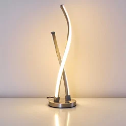 Lampe A Poser Tervo Led Nickel Mat, 2 Lumieres