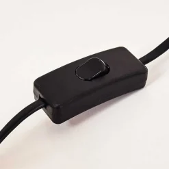 Lampe A Poser Yahuma Noir Dore, 1 Lumiere