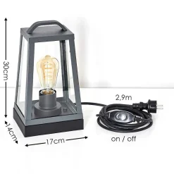 Lampe A Poser Zakopane Anthracite, 1 Lumiere